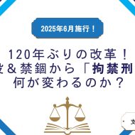 【動画公開】120年ぶりの刑罰改革！懲役・禁錮から「拘禁刑」へ